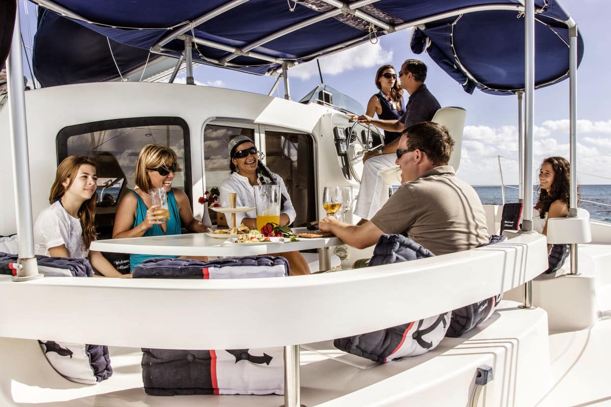 Our Moana catamaran rental tours from cancun to isla mujeres